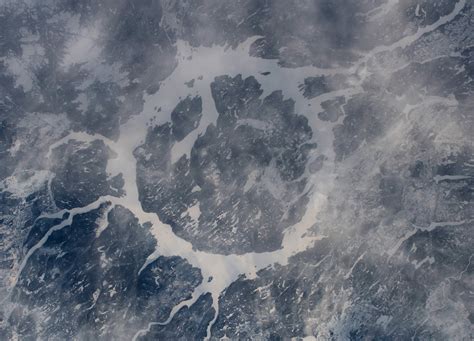 Manicouagan Crater Seen From Orbit Spaceref