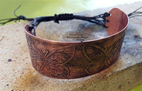 Copper Bracelet Etching Copper Jewelry With A Touch Of Magic