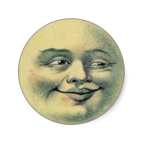 Vintage Moon Sticker From Vintage Moon Clip Art Vintage Art