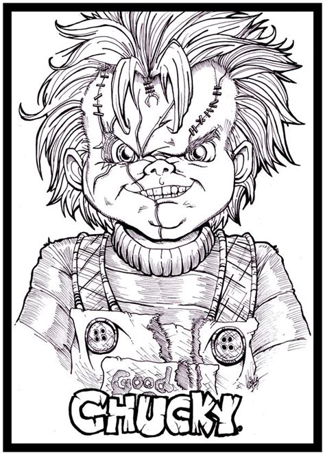 Cool coloring pages coloring books halloween coloring sheets blog colors halloween coloring pictures digital download edward sciscorhands coloring page, downloadable halloween coloring for adults, tim. Return_of_Chucky_by_Kim_san.png (600×840) | Coloring book art, Chucky drawing, Scary drawings
