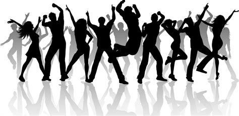 Group Dance Silhouette Clip Art Dancing People Png Download 2400
