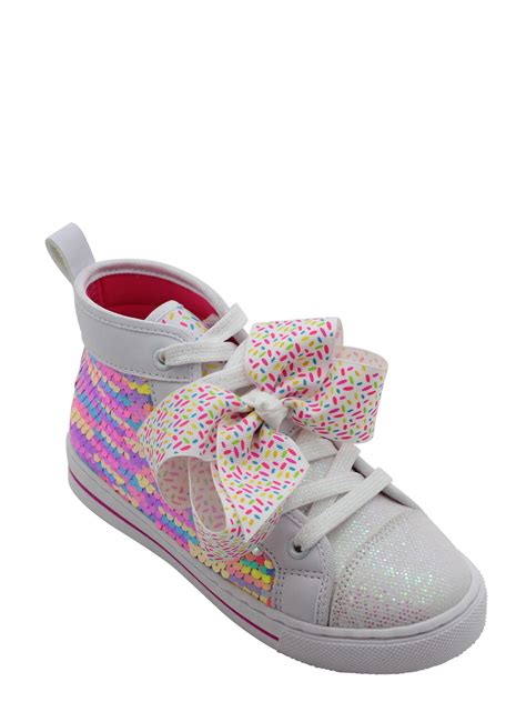 Jojo Siwa Nickelodeon Jojo Siwa Neon Rainbow Sequin High Top Sneaker