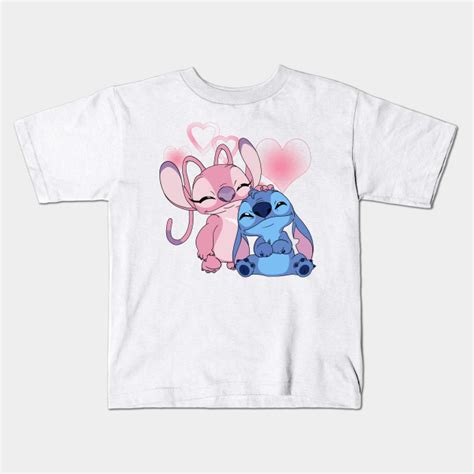 Cute Stitch And Angel Lilo And Stitch Kids T Shirt Teepublic