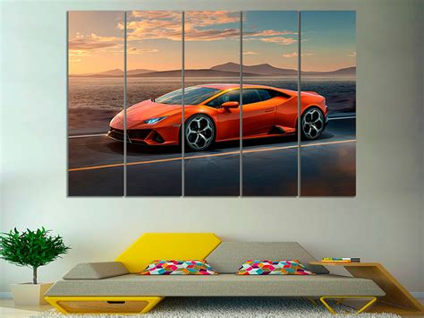 Lamborghini Huracan Lamborghini Canvas Art Lamborghini Wall Etsy