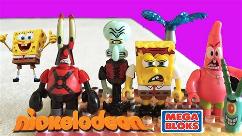 spongebob movie toy mega bloks sponge out of water nickleodeon youtube