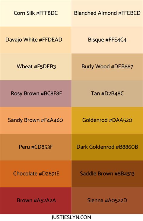 Names For Colors Ideas To Inspire Your Next Project With Hex
