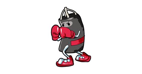 Punching Bag Guy Boxing Boxer Cartoon Comic T Punching Bag T