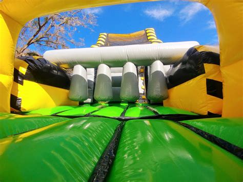 30ft Toxic Two Lane Obstacle Course Bounce House Tampa Bounce A Lot