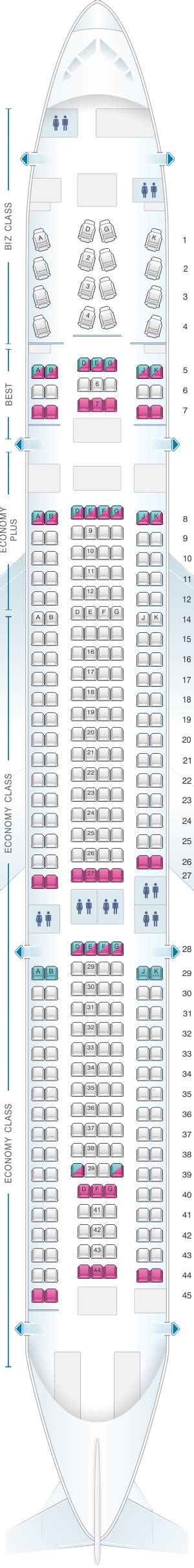 Seat Map Eurowings Airbus A330 300 Seatmaestro
