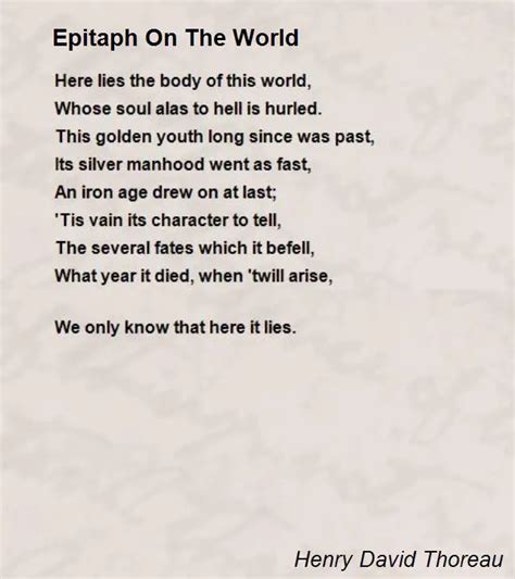 Funny Epitaph Poems