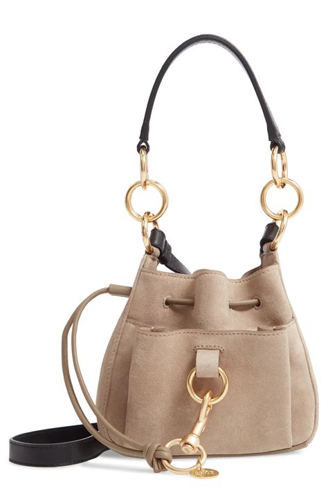 See By Chloé Tony Medium Suede Bucket Bag Lyst