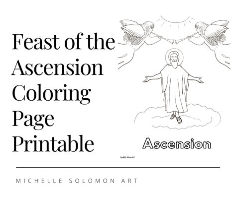 Ascension Coloring Pages Of Jesus
