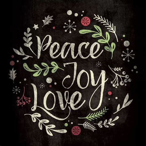 Peace Joy Love Canvas Art By 5by5collective Icanvas In 2021