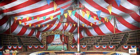 inside circus tent drawing