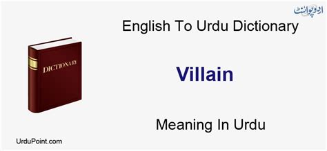 Villain Meaning In Urdu Paaji پاجی English To Urdu Dictionary