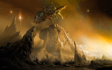 Spaceship Wallpaper Fantasy Space Ship Fantasy Scifi World 5k Hd