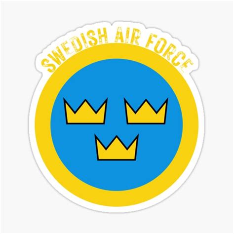 Flygvapnet Swedish Air Force Car Vinyl Decal Sticker Sweden Roundel Military Great Brands Great