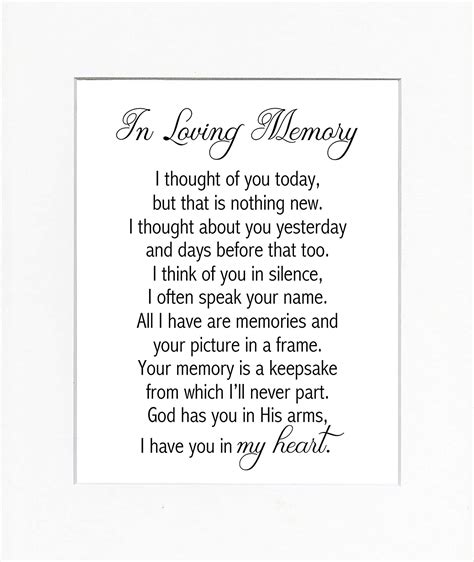 8x10 Unframed Print I Thought Of You Todayprint Sign