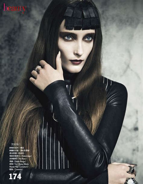 Edgy Leather Clad Goths Vogue Taiwan February 2013