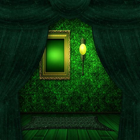 Green Gothic Interior By Lyotta On Deviantart