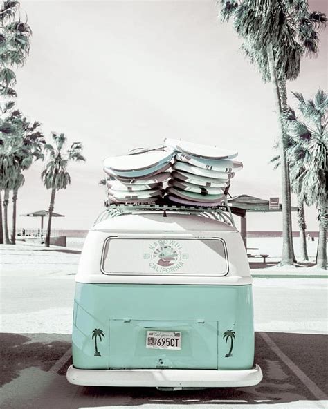 Daytona beach during the golden age of the '70s & '80s. beach printable, kombi print, beach print, kombi poster ...