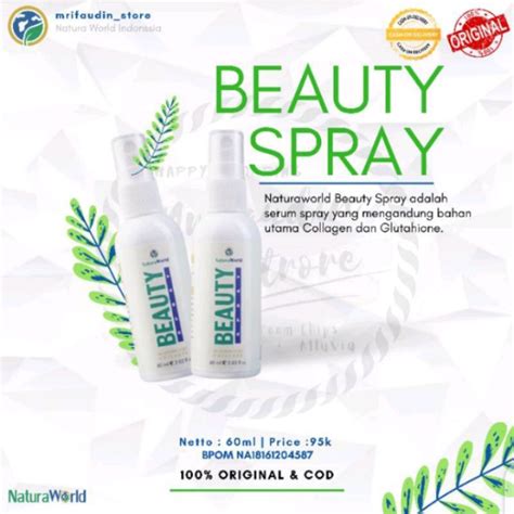 Jual Natura Beauty Spray Original Natura World Indonesiashopee Indonesia