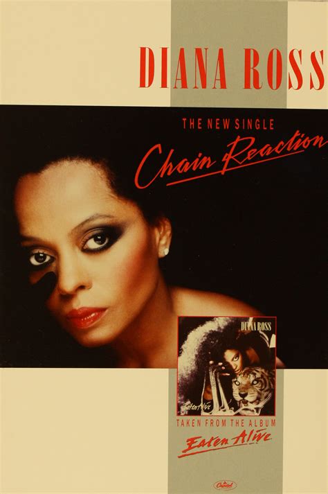 Diana Ross The Original Production Final Artwork For Chain Reaction