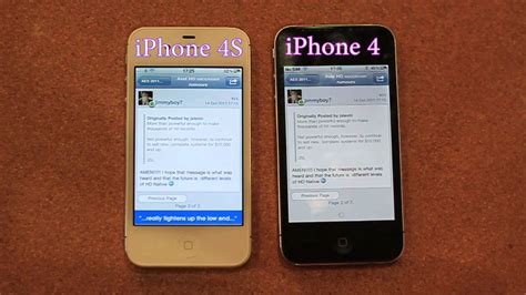 Iphone 4s Vs Iphone 4 Speed Test Youtube