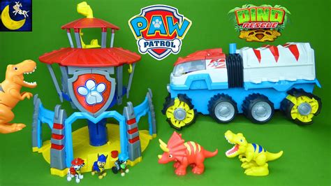 Paw Patrol Dino Rescue Lookout Tower And Dinosaur Paw Patroller Playset