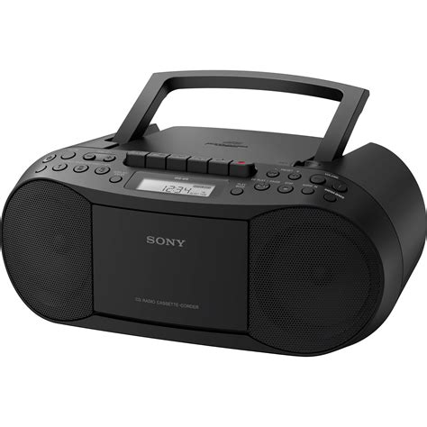 Sony Cfd S70 Portable Cdcassette Boombox Cfds70blk Bandh Photo
