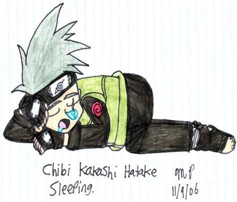 Chibi Kakashi Sleeping By Vashsgal19