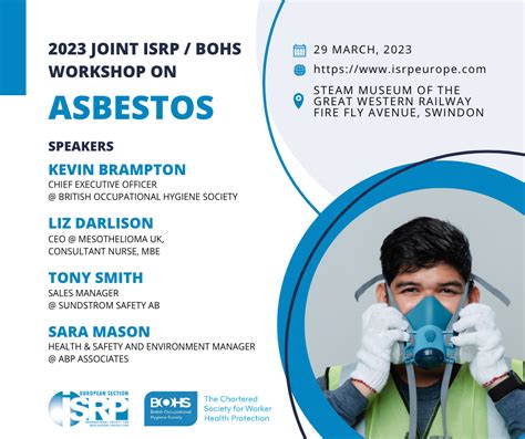 2023 Joint Isrpbohs Workshop On Asbestos Mesothelioma Uk