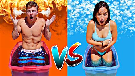 Hot Vs Cold Bathtub Challenge Youtube