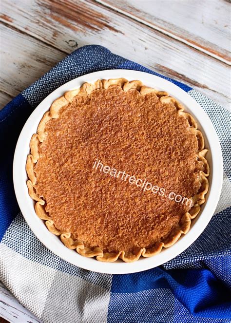 Old Fashioned Chess Pie Recipe I Heart Recipes