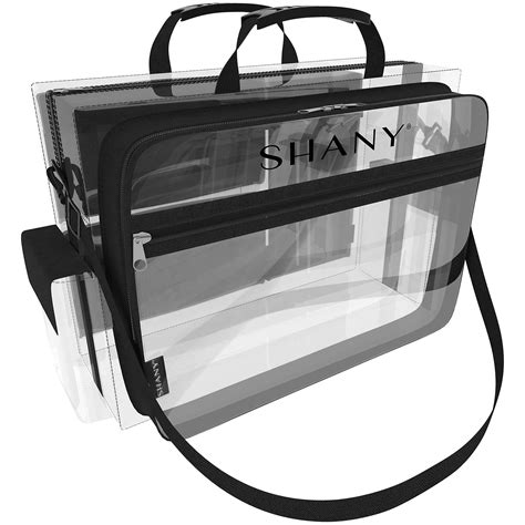 Shany Travel Makeup Artist Bag With Removable Compartments Clear Tote