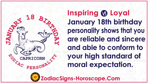 January 18 Zodiac Capricorn Horoscope Birthday Personality And Lucky