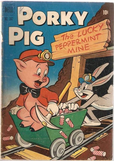 Four Color 1942 Series 342 Porky Pig Dell Comics July 1951 Gd