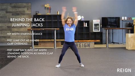 Behind The Back Jumping Jacks Reign Fitness Exercise Demo Youtube