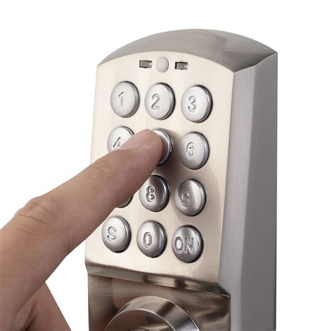 Work with the door open (away from jamb) to avoid accidental lock out. Digital Electronic/Code Keyless Keypad Security Entry Door ...