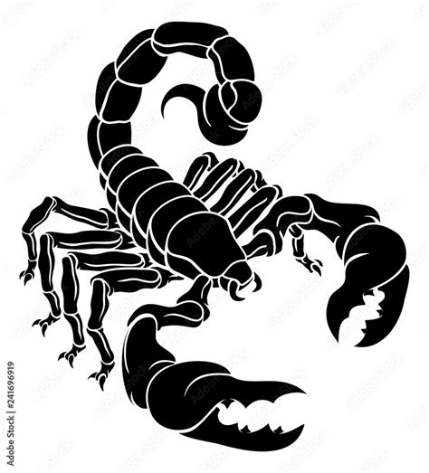 Vetor De Scorpion Scorpio Zodiac Animal Sign Design Graphic Do Stock