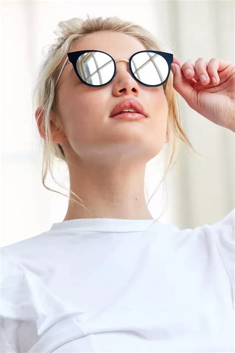 Slim Matte Cat Eye Sunglasses Urban Outfitters