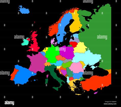 Icono De Mapa De Europa Caricatura Banque De Photographies Et Dimages