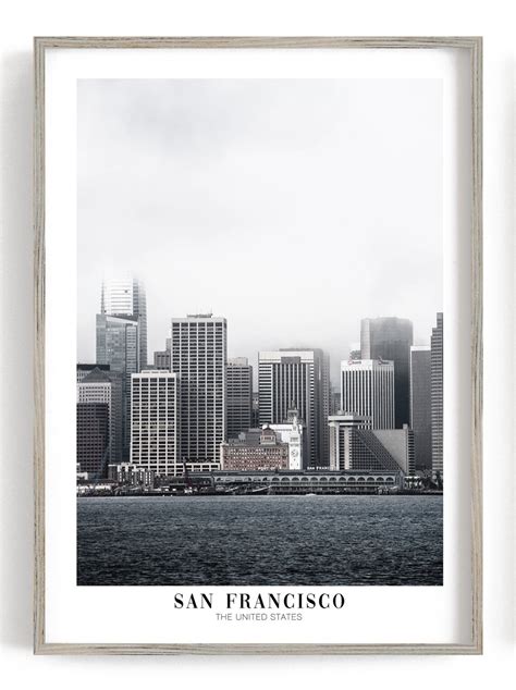 San Francisco Print Usa Wall Art Set Of 6 Prints San Etsy