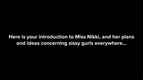 Intro To Miss Nikki Part 1 Youtube