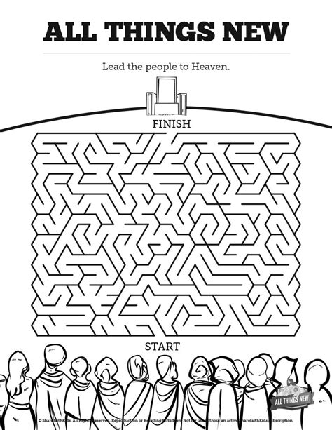 Credits ► text copyright © 2017 robert gordon betts ► unless otherwise indicated, all scripture quotations are from the esv® bible (the holy bible, english standard version®), copyright © 2001 by crossway, a. Revelation 21 All Things New Bible Mazes: Can you kids ...