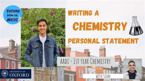 Oxford From The Inside 18 Writing A Personal Statement Chemistry
