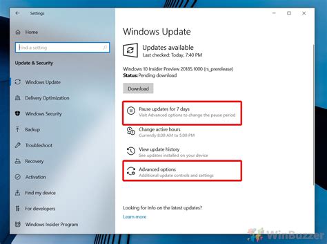 How To Pause Or Defer Quality And Feature Updates On Windows 10 Winbuzzer