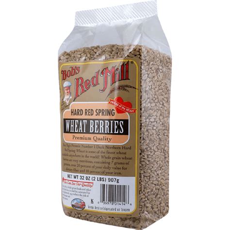 Bobs Red Mill Hard Red Spring Wheat Berries Flour Corn Meal