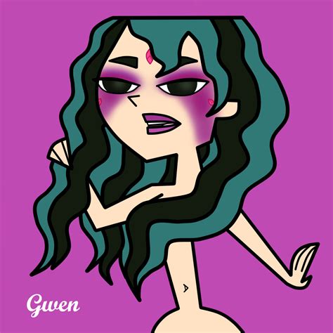 Gwen Photoshoot 1 Theme Dramatic Makeup Total Drama Island Fan Art