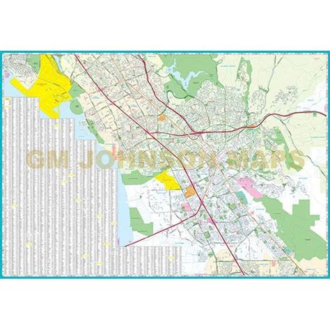 Fremont Hayward California Street Map Gm Johnson Maps